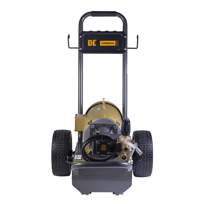 BE Power B2775E34AHE 2,700 PSI 3.5 GPM 7.5 HP Electric Pressure Washer with Baldor Motor and AR Triplex Pump front view