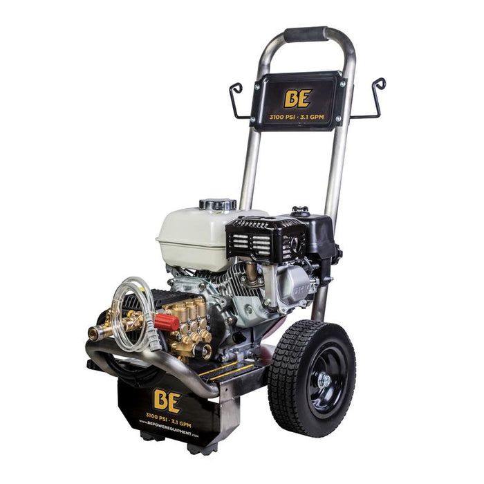 BE Power B3165HSGS 3,100 PSI 3.1 GPM Cold Water Gas Pressure Washer
in white background