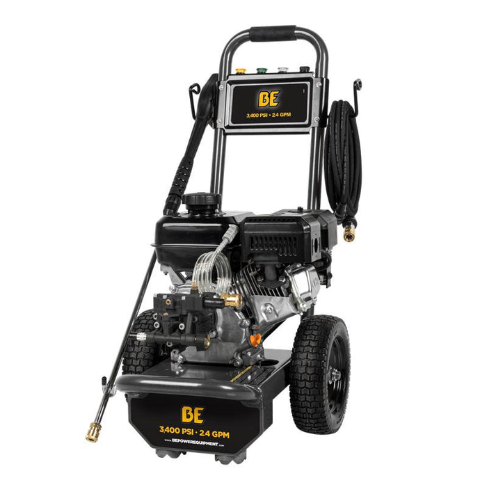 BE Power B3475PX 3,400 PSI 2.5 GPM Cold Water Gas Pressure Washer front view

