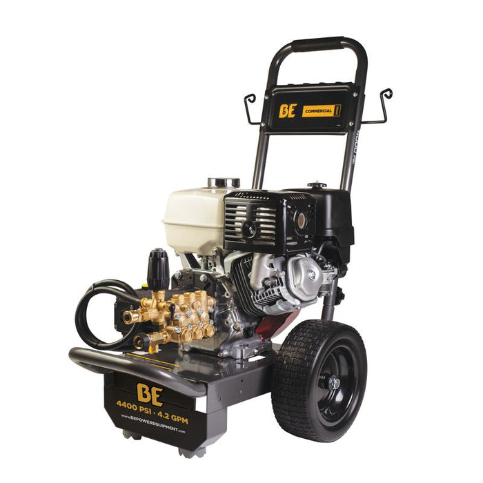 BE Power B4213HGS 4,200 PSI 4.2 GPM Cold Water Gas Pressure Washer in white background