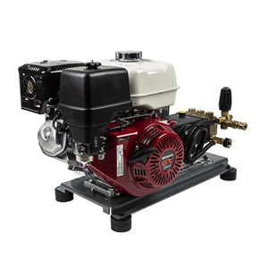 BE Power B4213HTBGS 4,200 PSI 4.2 GPM Truck Mount Cold Water Gas Pressure Washer in white background
