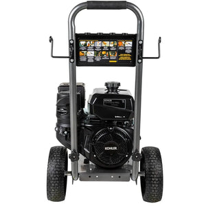 BE Power B4214KC 4,200 PSI 4.0 GPM Gas Pressure Washer with Kohler CH440 Engine and Triplex Pump back view