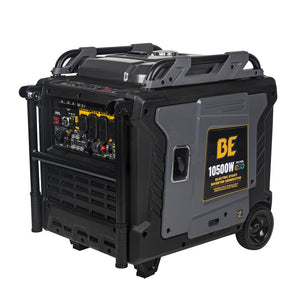 BE Power BE10500IT 10,500 Watt Digital Inverter Generator in white background
