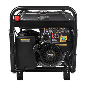 BE Power BE12500T 12,500 Watt Tri-Fuel Generator back view