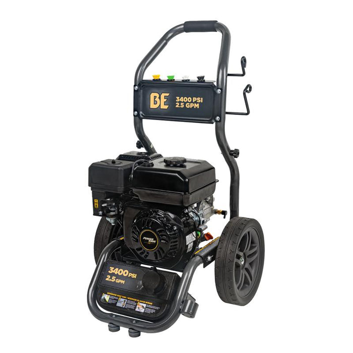 BE Power BE3475PX 3,400 PSI 2.5 GPM Cold Water Gas Pressure Washer front view
