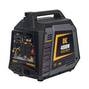 BE Power BE4000I 4,000 Watt Digital Inverter Generator in white background
