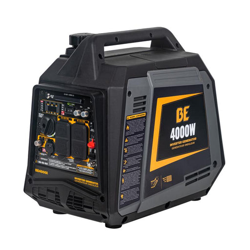 BE Power BE4000I 4,000 Watt Digital Inverter Generator in white background
