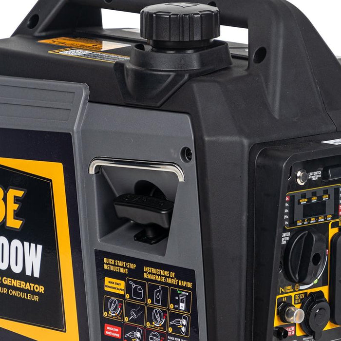 BE Power BE4000I 4,000 Watt Digital Inverter Generator close up
