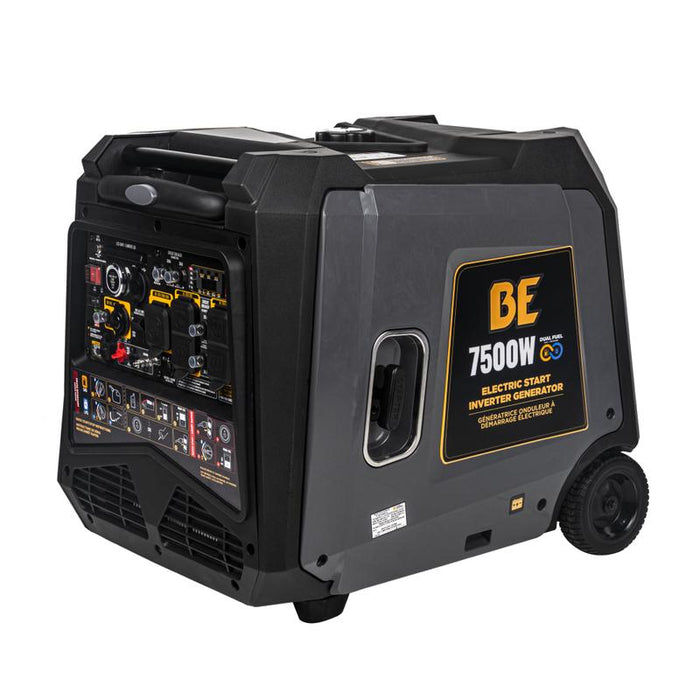BE Power Equipment BE7500ID 7,500 watt digital inverter generator, front view
