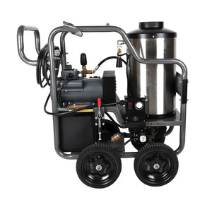 BE Power HW205EBA 2,000 PSI 3.5 GPM Hot Water Electric Pressure Washer with Triplex Pump right view