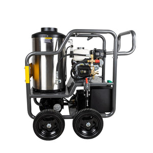 BE Power HW2765HG 3,000 PSI 3.0 GPM Hot Water Pressure Washer with Honda GX200 Engine and General Triplex Pump left view