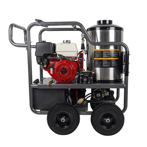 BE Power HW4013HC 4,000 PSI - 4.0 GPM Hot Water Pressure Washer with Honda GX390 Engine and Comet Triplex Pump right view
