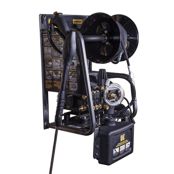 BE Power P1515EPNW 1,500 PSI 1.6 GPM 1.5 HP Electric Pressure Washer with Powerease Motor and Triplex Pump side view
 