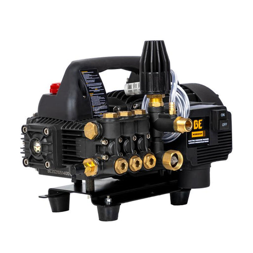 BE Power P1515EPN 1,500 PSI 1.6 GPM 1.5 HP Portable Electric Pressure Washer front view
