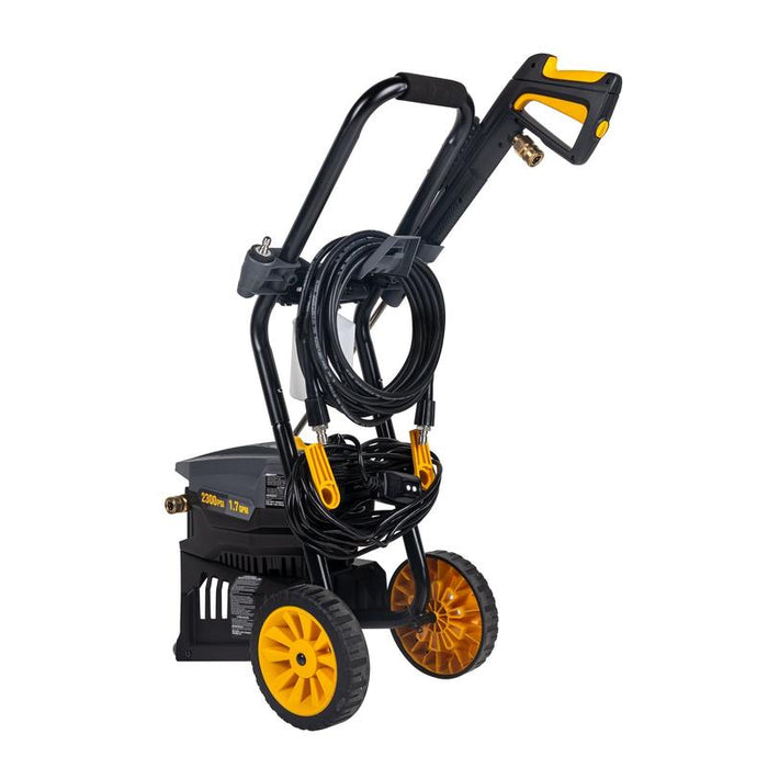BE Power P2317EN 2,300 PSI 1.7 GPM Electric Pressure Washer with AR Axial Pump left back view