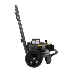 BE Power PE-1115EW1A 1,100 PSI 2.0 GPM 1.5 HP Electric Pressure Washer with Baldor Motor and Triplex Pump
lateral view