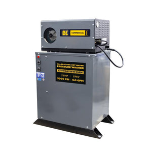 BE Power X-HW3075EW3GEN 3,000 PSI 4.0 GPM 7.5 HP Hot Water Pressure Washer with 7.5HP Motor and General Triplex Pump front view