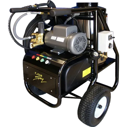Cam Spray 1000SHDE Pressure Washer Electric Powered Diesel Fired Hot Water 3 GPM 1,000 PSI in white background
