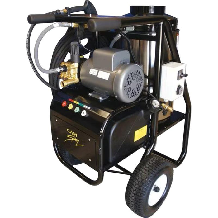 Cam Spray 1500SHDE Pressure Washer Electric Powered Diesel Fired Hot Water 3 GPM 1,500 PSI in white background
 