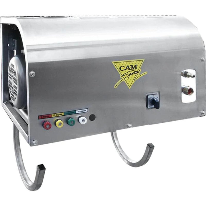 Cam Spray 2000WM/SS Pressure Washer 230V Electric Powered Deluxe Wall Mount Cold Water 4 GPM 2,000 PSI in white background
