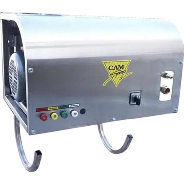 Cam Spray 2000WM/SS3 Pressure Washer 460V Electric Powered Deluxe Wall Mount Cold Water 4 GPM 2,000 PSI in white background
