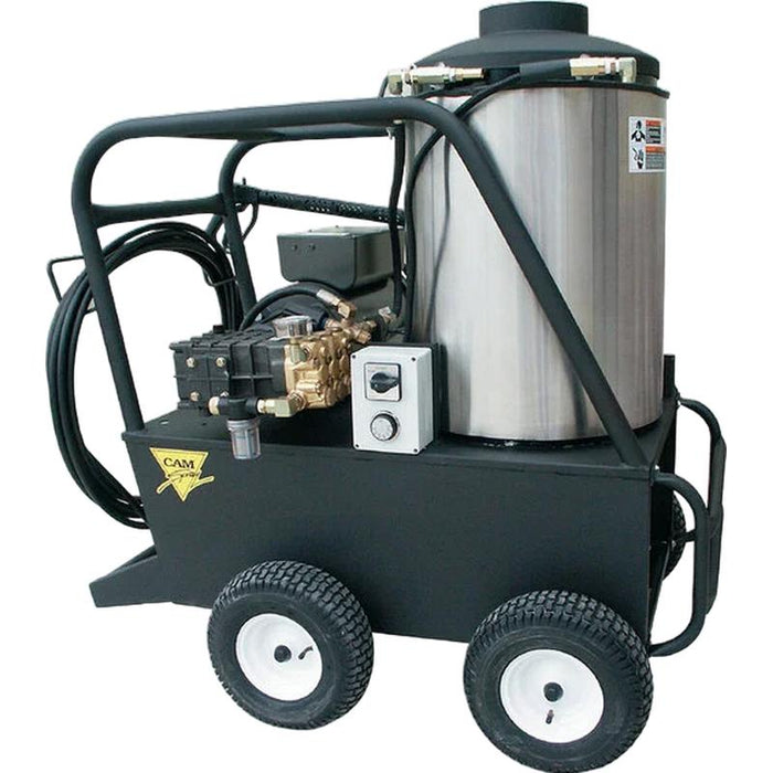 Cam Spray 2555QE Pressure Washer Electric Powered Diesel Fired Hot Water 5.5 GPM 2,500 PSI  front view
