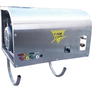 Cam Spray 3000WM/SSM3 Pressure Washer 460V Electric Powered Deluxe Wall Mount Cold Water 4 GPM 3,000 PSI in white background
