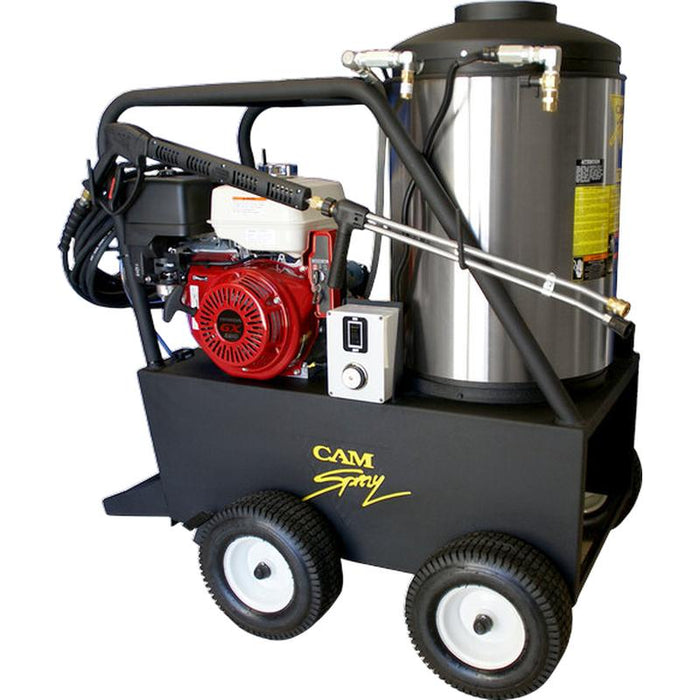 Cam Spray 3040QH Pressure Washer Gas Powered Diesel Fired Hot Water 4 GPM 3,000 PSI in white background
