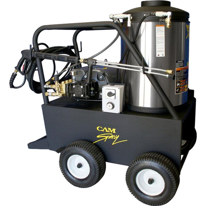 Cam Spray 3050QE Pressure Washer Electric Powered Diesel Fired Hot Water 5 GPM 3,000 PSI front view
