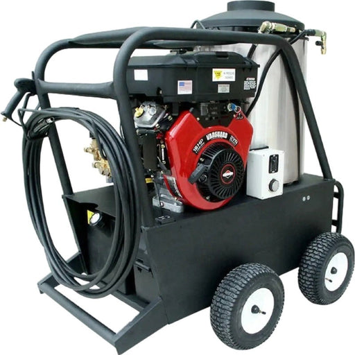 Cam Spray 4040QB gas powered diesel fired hot water pressure washer, front view