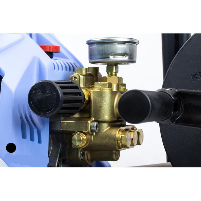 Kranzle K2020T 2,000 PSI 2.0 GPM Electric Pressure Washer with Hose Reel GFI close up