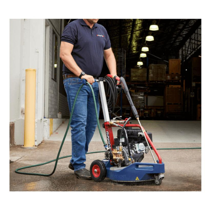 Makinex DPC-2200-US 2,200 PSI 2.0 GPM Gas Cold Water Dual Pressure Washer in action
