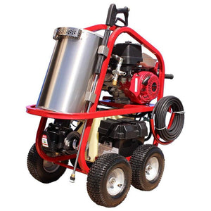 Pressure-Pro SH40004HH 4,000 PSI Gas Hot Water Pressure Washer with 389cc Honda Engine in white background