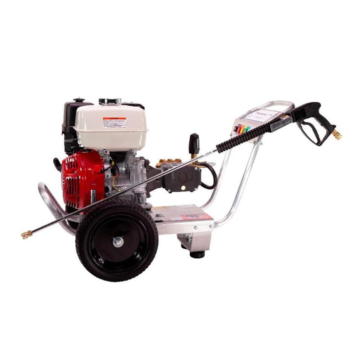 Pressure-Pro E4040HA-20 4000 PSI 4 GPM Gas Powered Cold Water Pressure Washer with 389 CC Honda Engine left side