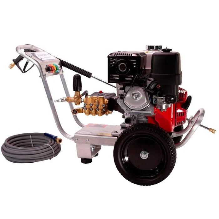 Pressure-Pro E4040HA-20 4000 PSI 4 GPM Gas Powered Cold Water Pressure Washer with 389 CC Honda Engine in white background