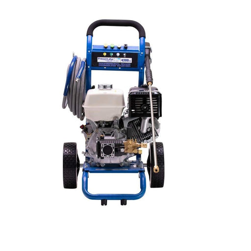 Pressure-Pro PP4240H Dirt Laser 4,200 PSI 4.0 GPM Gas-Cold Water Pressure Washer with GX390 Honda Engine
in white background