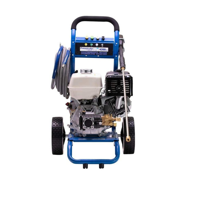 Pressure-Pro PP4240H Dirt Laser 4,200 PSI 4.0 GPM Gas-Cold Water Pressure Washer with GX390 Honda Engine
in white background