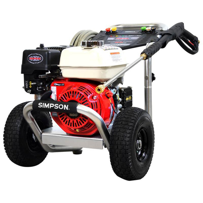 Simpson ALH3425 3,400 PSI 2.5 GPM Cold Water Gas Aluminum Pressure Washer in white background