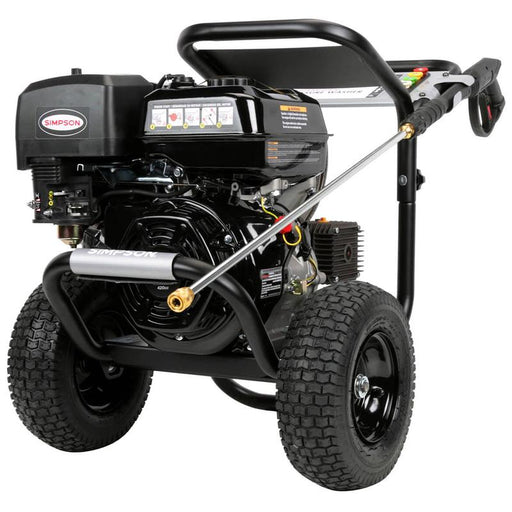 Simpson 60843 4.0 GPM 420cc Professional Gas Pressure Washer w/ AAA Plunger in white background