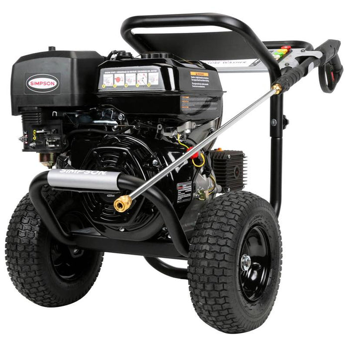 Simpson 60843 4.0 GPM 420cc Professional Gas Pressure Washer w/ AAA Plunger in white background