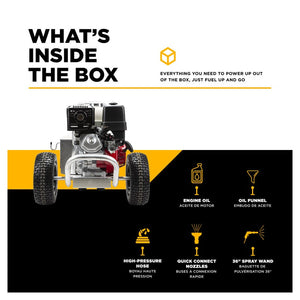 BE Power Equipment B3213HABAS 3,200 PSI 5.5 GPM Cold Water Gas Pressure Washer with Honda GX390 Engine and CP Belt Drive Triplex Pump