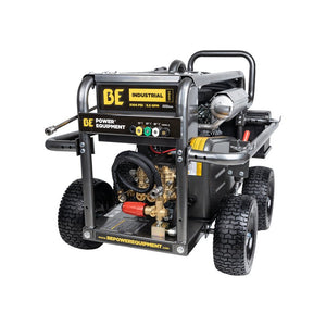 BE Power Equipment B5024HEBAS 5,100 PSI 5.5 GPM Cold Water Gas Pressure Washer with Honda GX690 Electric Start Engine and CP Belt Drive Triplex Pump on Roll Cage Frame