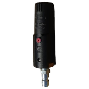 Pressure-Pro ARM010 Rotomax I rotating nozzle with quick connects, angled view