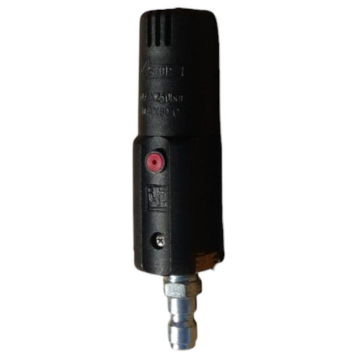 Pressure-Pro ARM010 Rotomax I rotating nozzle with quick connects, angled view