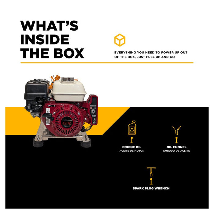 BE Power Equipment SW1165HEZ 300 PSI 11.0 GPM Gas Commercial Mobile Soft Wash System with Honda GX200 Electric Start Engine and CP Z42PPGR Diaphragm Pump