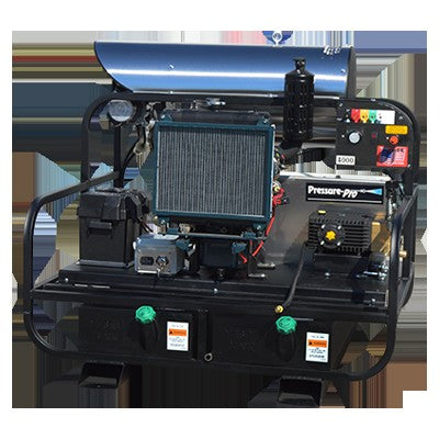 Pressure-Pro Pro-Super Skid Diesel 12V 8012PRO-40KLDG 4,000 PSI 8.0 GPM Diesel Powered Hot Water Pressure Washer with Kohler KDW1003 diesel Engine, Skid Mount, Electric Start