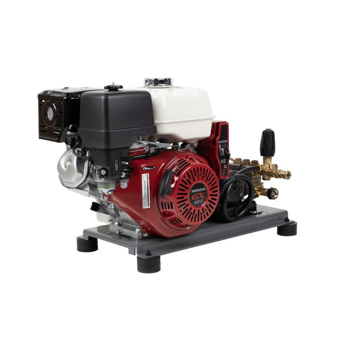 BE Power Equipment B3213HETBCS 3,200 PSI 5.2 GPM Truck Mount Cold Water Gas Pressure Washer with Honda GX390 Electric Start Engine and Comet Triplex Pump