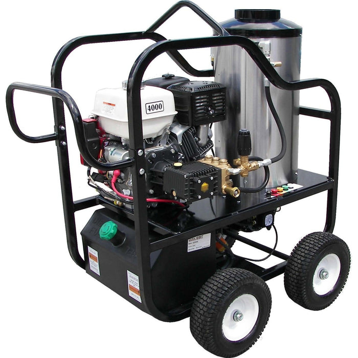 Pressure-Pro Hot Shot Gas 4012-10G 4,000 PSI 4.0 GPM Gas Powered Hot Water Pressure Washer with Honda GX390 Engine