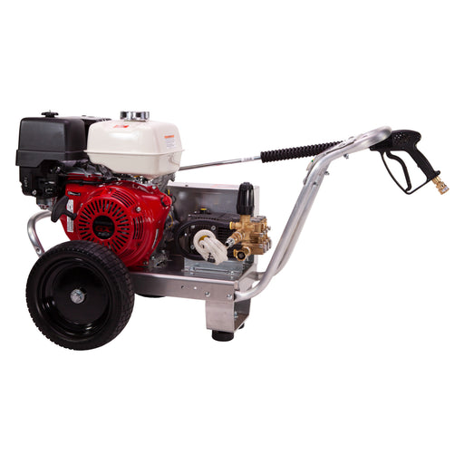 Pressure-Pro Eagle II EB4040HA-20 gas powered cold water belt drive pressure washer, front view
